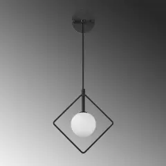 Aydinlatmadunyam Aplik BlackWhite Geometri-11120