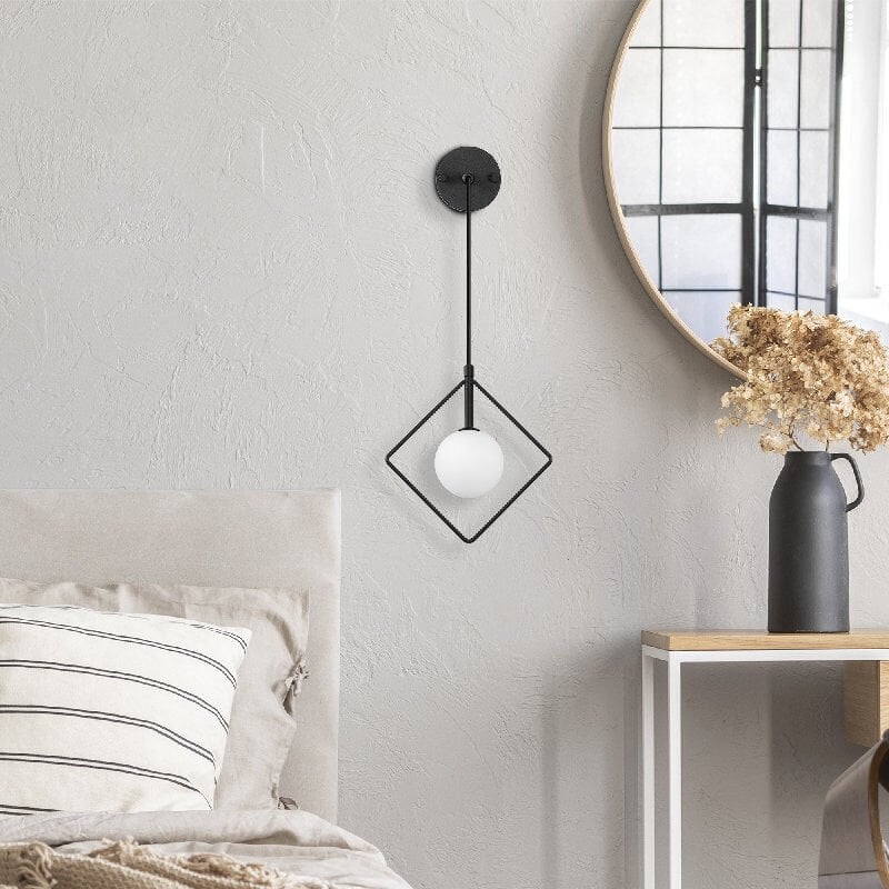 Aydinlatmadunyam Aplik BlackWhite Geometri-11120