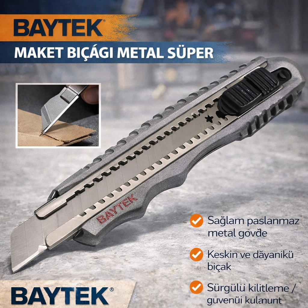 Baytek Maket Biçagi Metal Süper