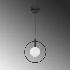 Aydinlatmadunyam Aplik BlackWhite Geometri-11125
