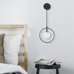 Aydinlatmadunyam Aplik BlackWhite Geometri-11125