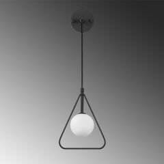 Aydinlatmadunyam Aplik BlackWhite Geometri-11130