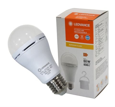 OSRAM Classic A60 Rechargable LED Lamp 8W E27 Şarj Edilebilir LED Lamba 6500K