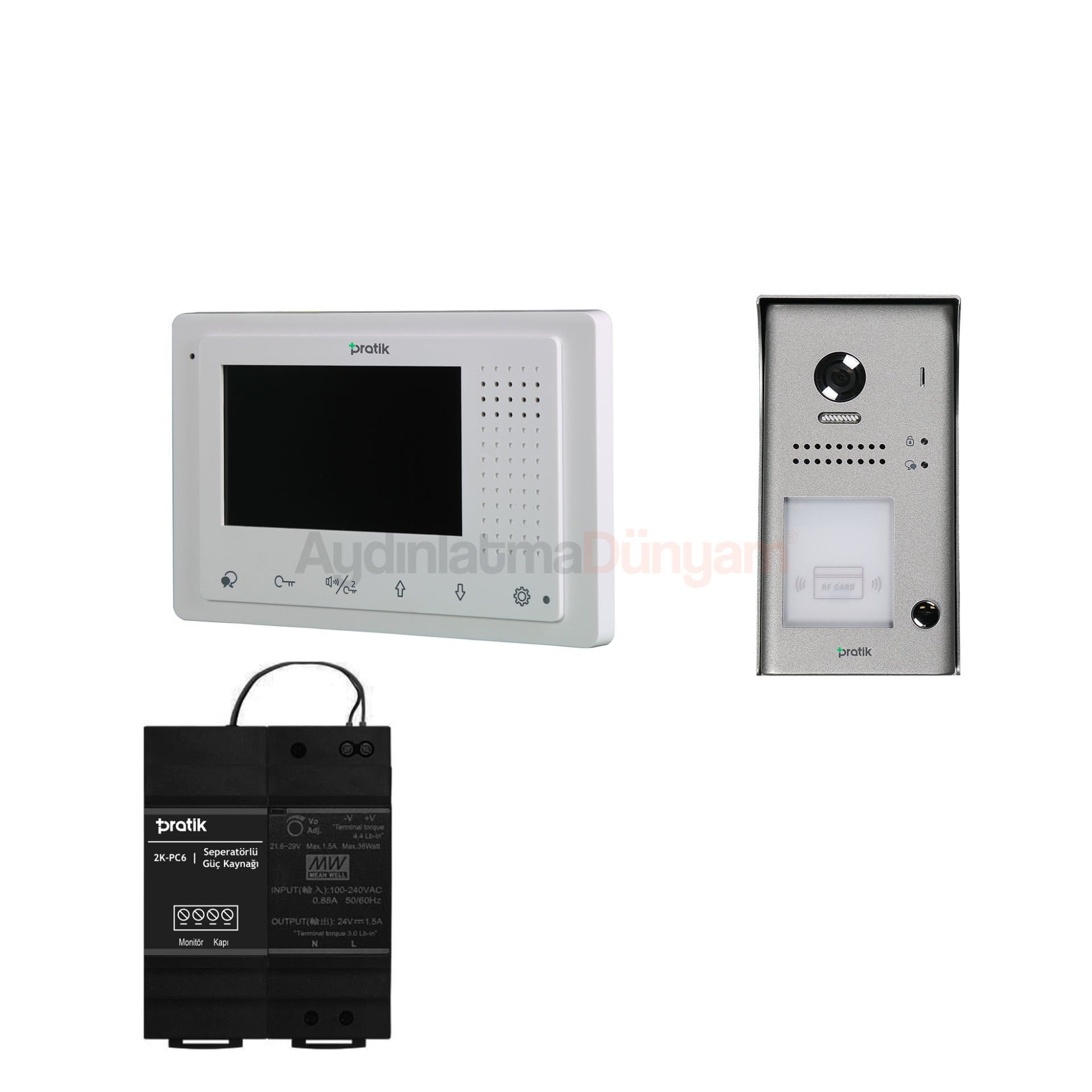 Pratik Villa Set 4 Daire 4.3 inç Görüntülü Paket