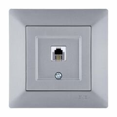 Exen Odak Gümüs Nümeris Telefon Prizi (Rj11 Kablolu) Komple Takim