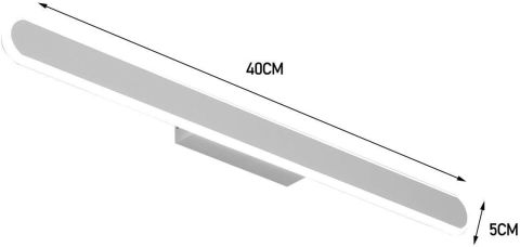 ACK 20W Led Duvar Apligi Siyah 3000K Ip20 Silikon Difüzör