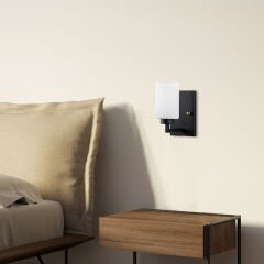 Aydinlatmadunyam Aplik BlackWhite Hania-13176