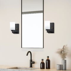 Aydinlatmadunyam Aplik BlackWhite Hania-13176