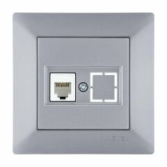 Exen Odak Gümüs Nümeris Telefon Prizi (Cat3 Kablosuz) Komple Takim