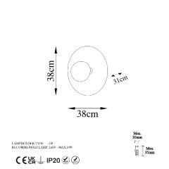 Aydinlatmadunyam Aplik Copper Kurt-13351