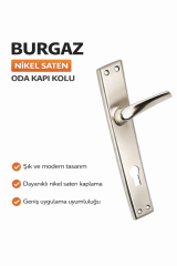 Burgaz Nikel Saten Oda Kapi Kolu