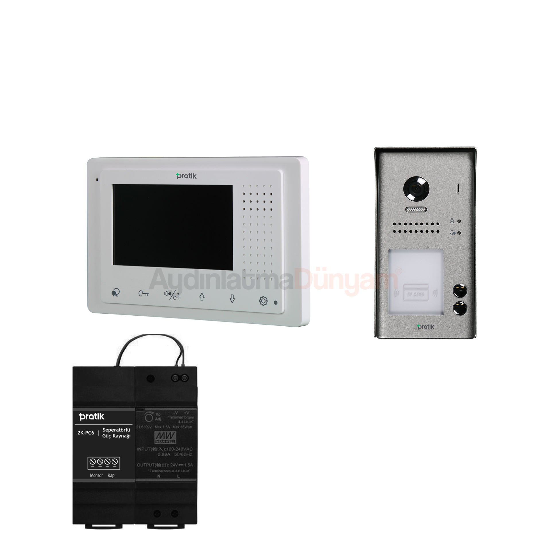 Pratik Villa Set 3 Daire 4.3 inç Görüntülü Paket