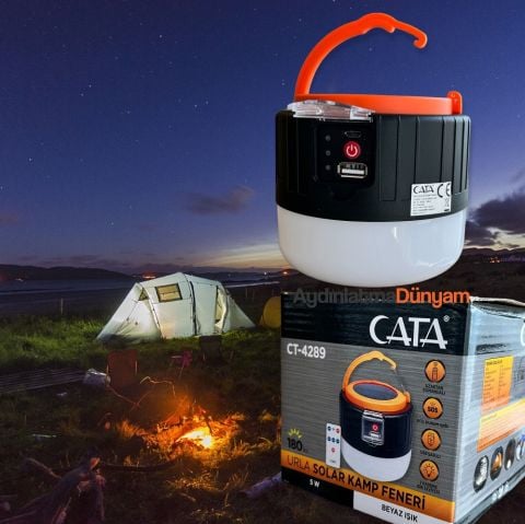 Cata Hazar Güneş Enerjili El Feneri Ct-4289