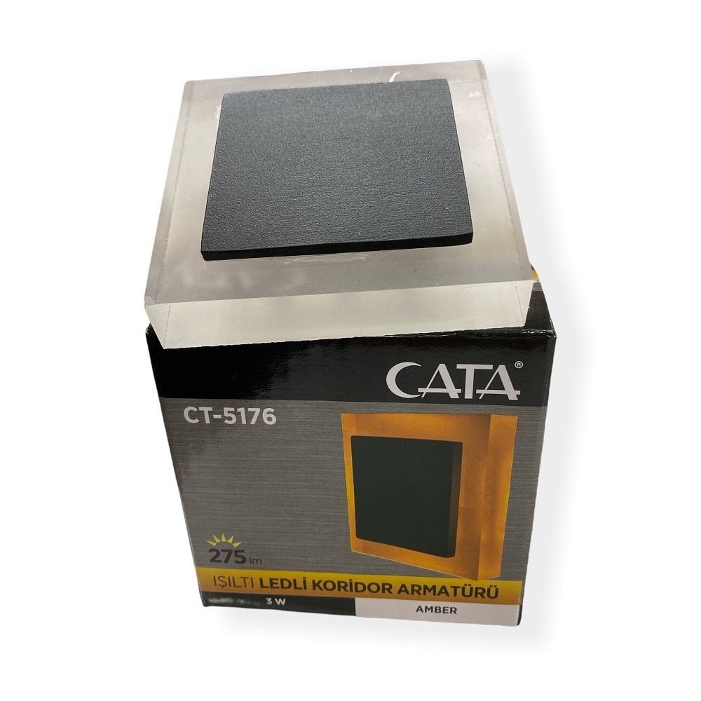 Cata 3 W Koridor Led Aydınlatma CT-5176 Amber Işık