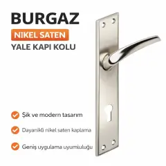 Burgaz Nikel Saten Yale Kali Kolu