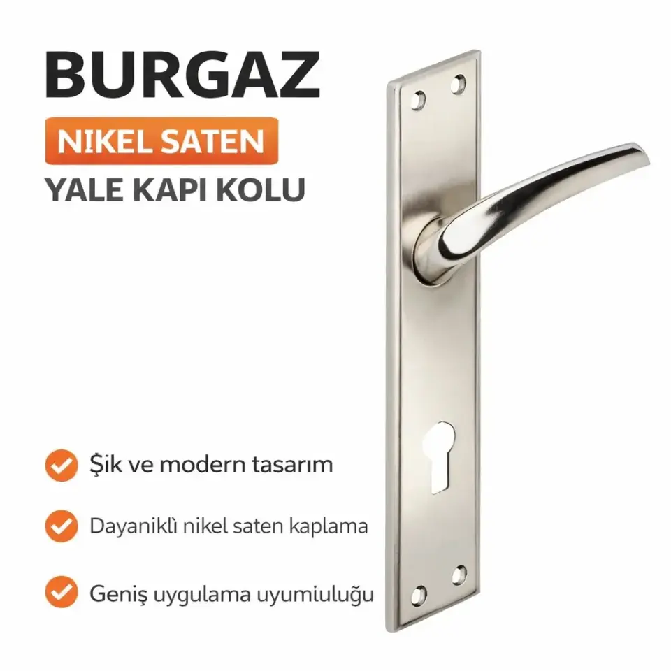 Burgaz Nikel Saten Yale Kali Kolu