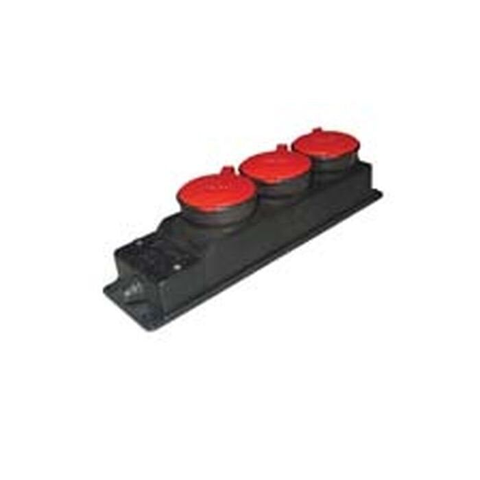 Cetsan 3/25A. Trifaze Kauçuk 3'lü Grup Priz TNP.313 - 1 Adet