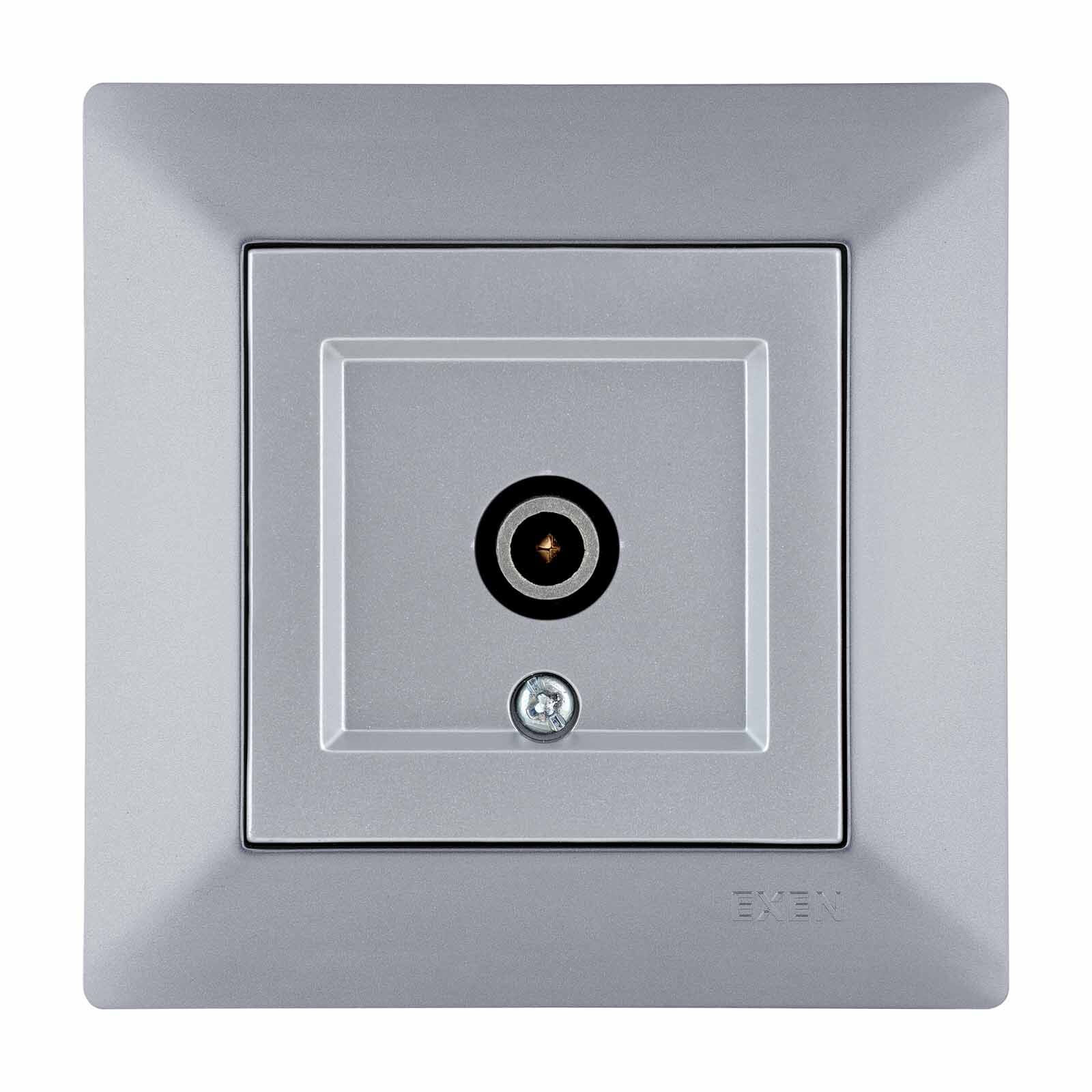 Exen Odak Gümüs Tv Priz Ekranli Sonlu Komple Takim