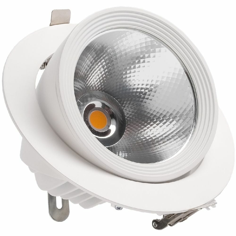 Ack 36W Beyaz 3000K Cob Led Salyangoz Armatür