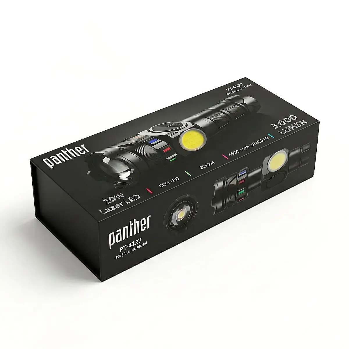 Panther Pt-4127 Usb Sarjli El Feneri