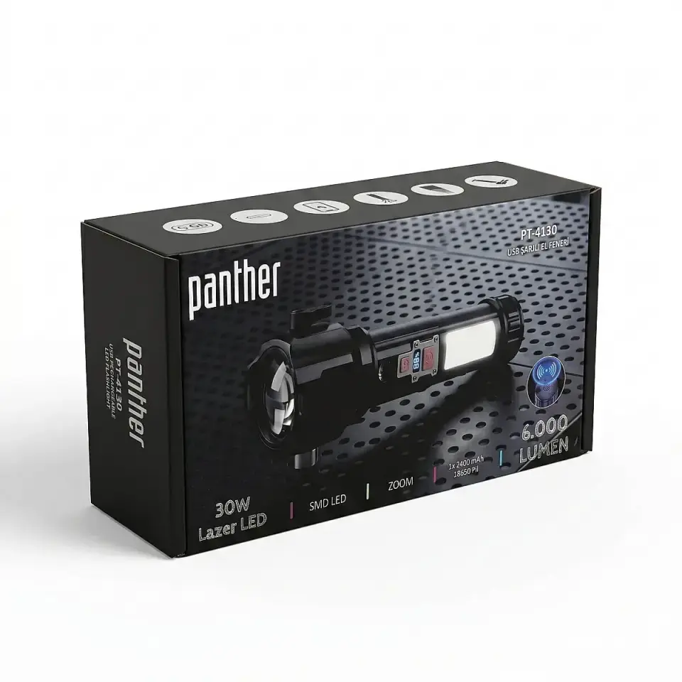 Panther Pt-4130 Usb Sarjli El Feneri
