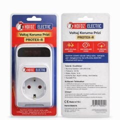 Horoz 131-001-0001 Protex-R 16A Dijital Akim Korumali Priz