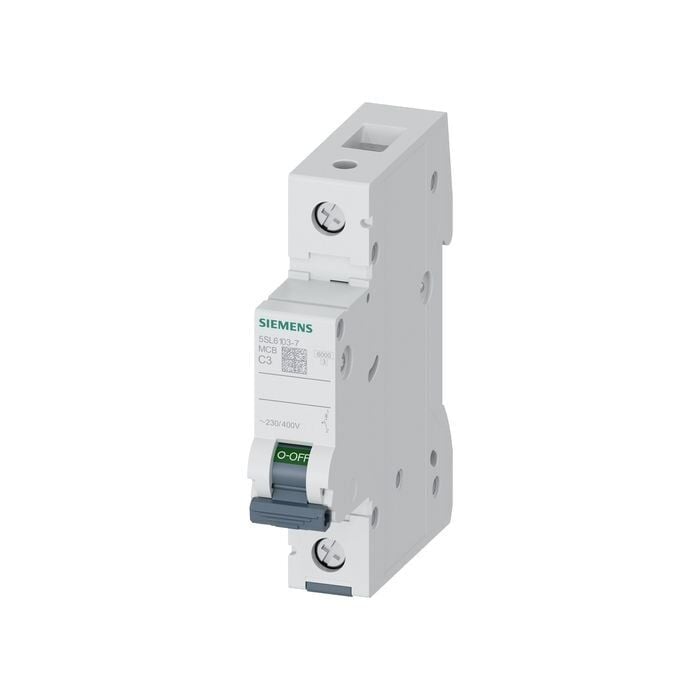 Siemens 3A; 1 Fazli; 70 Mm; Anahtarli Otomatik Sigorta; 6Ka; C Tipi; Yavaş Karakterli 5SL6103-7