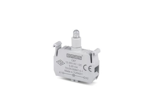 Emas C Sinyal Mavi Led'Li Butonluk 12-30 V Ac/Dc - CB7