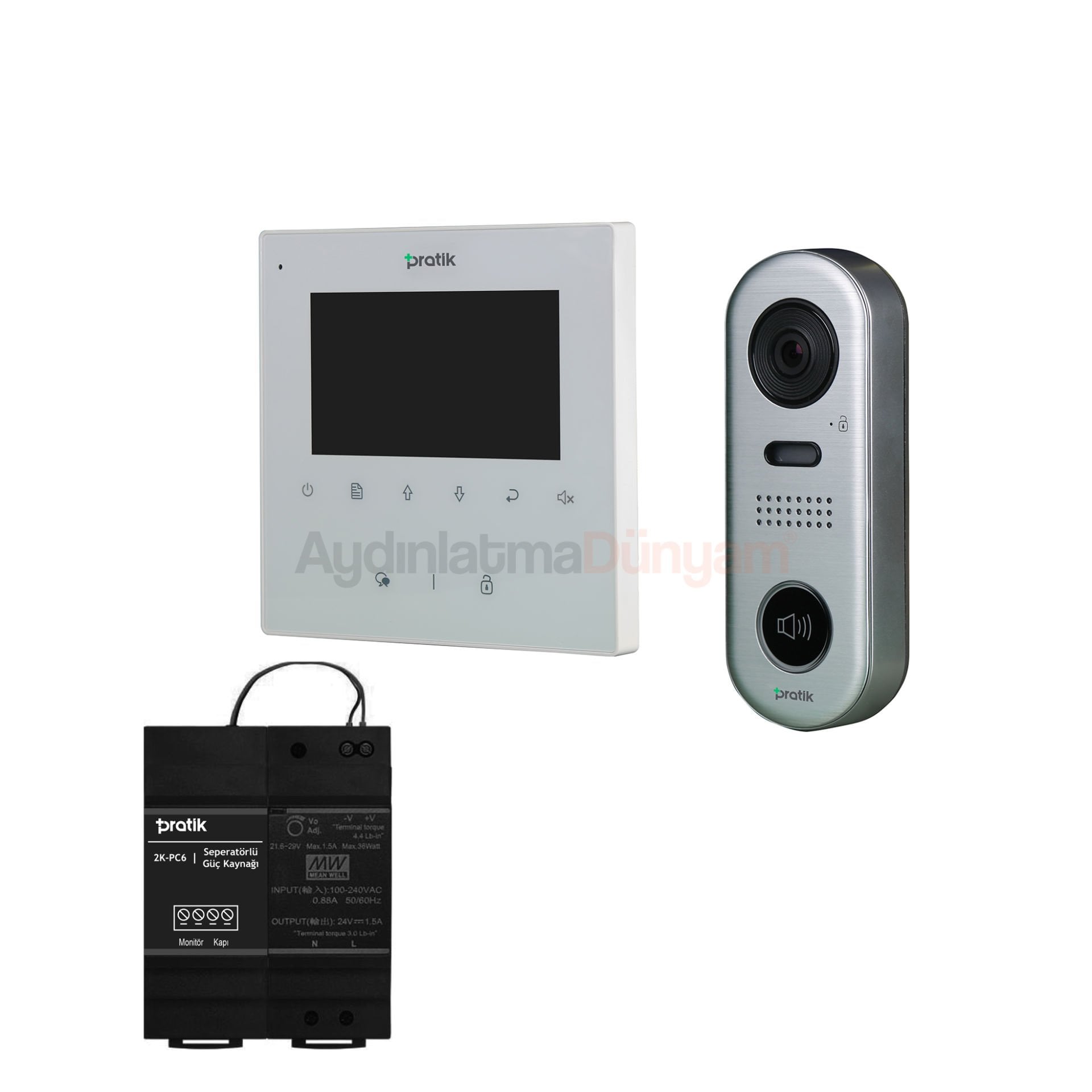 Pratik Villa Set 2 Daire 4.3 inç Görüntülü Paket