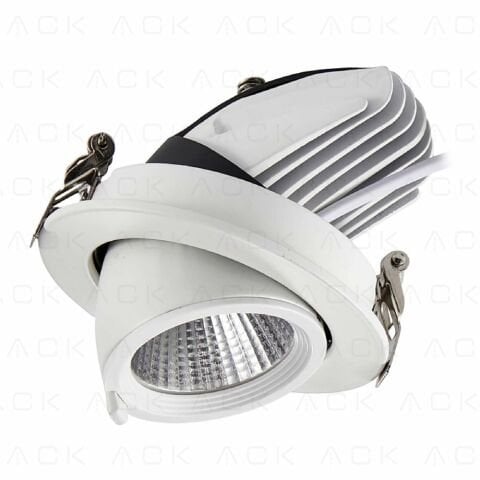 Ack 12W Beyaz 3000K Cob Led Salyangoz Armatür