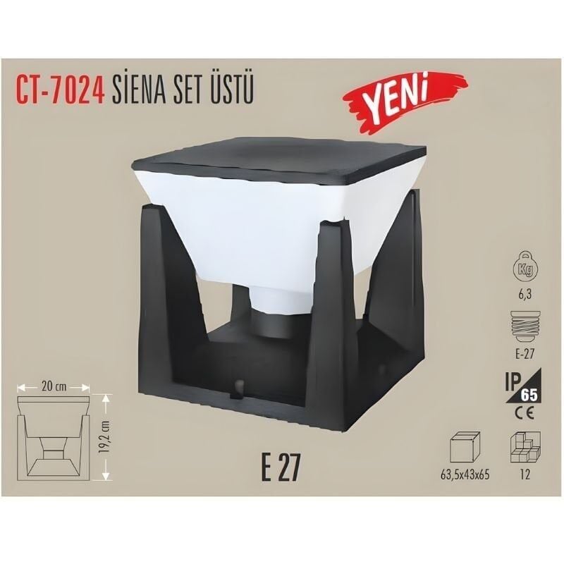 CATA CT-7024 Siena Set Üstü Bahçe Armatürü