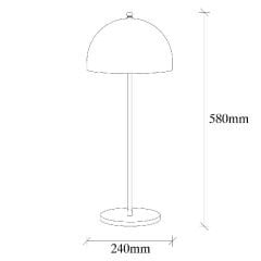 Aydinlatmadunyam Masa Lambasi GoldBlack Ozcan-Nt-134