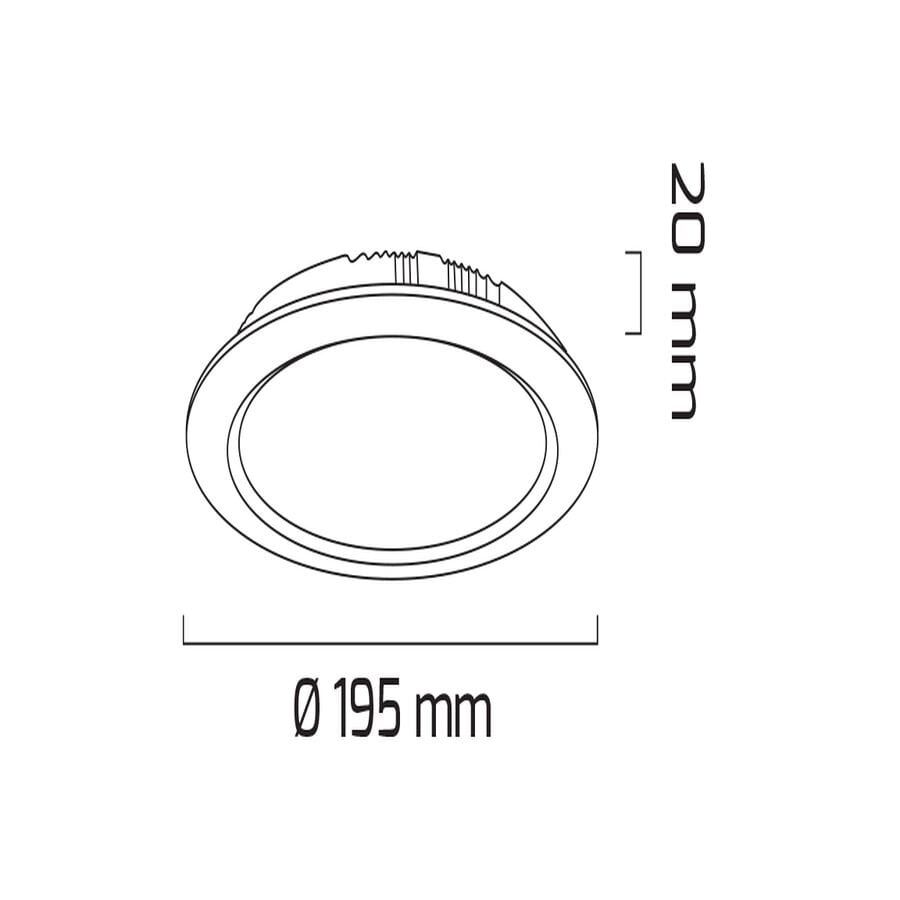 Goya Gy 1770-15 W- 6'' Smd Led Downlight Armatür