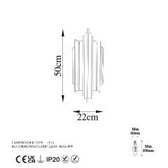 Aydinlatmadunyam Aplik Chrome Reis-13342