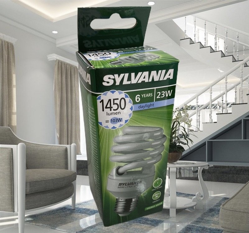 Sylvania 23W Spiral Tasarruflu Ampul Günışığı