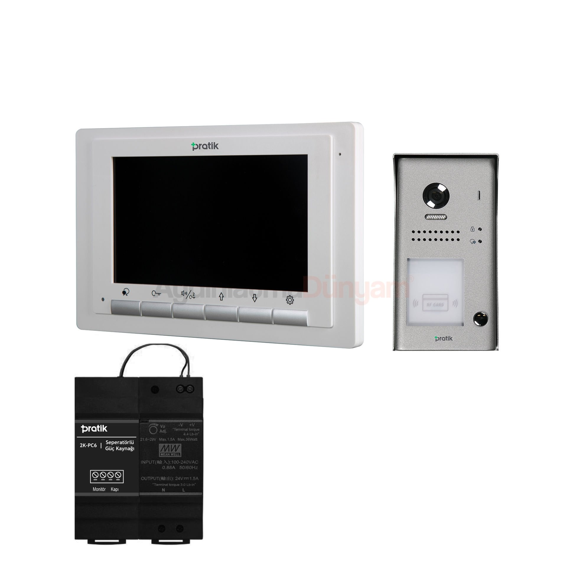 Pratik Villa Set 2 Daire 4.3 inç Görüntülü Paket