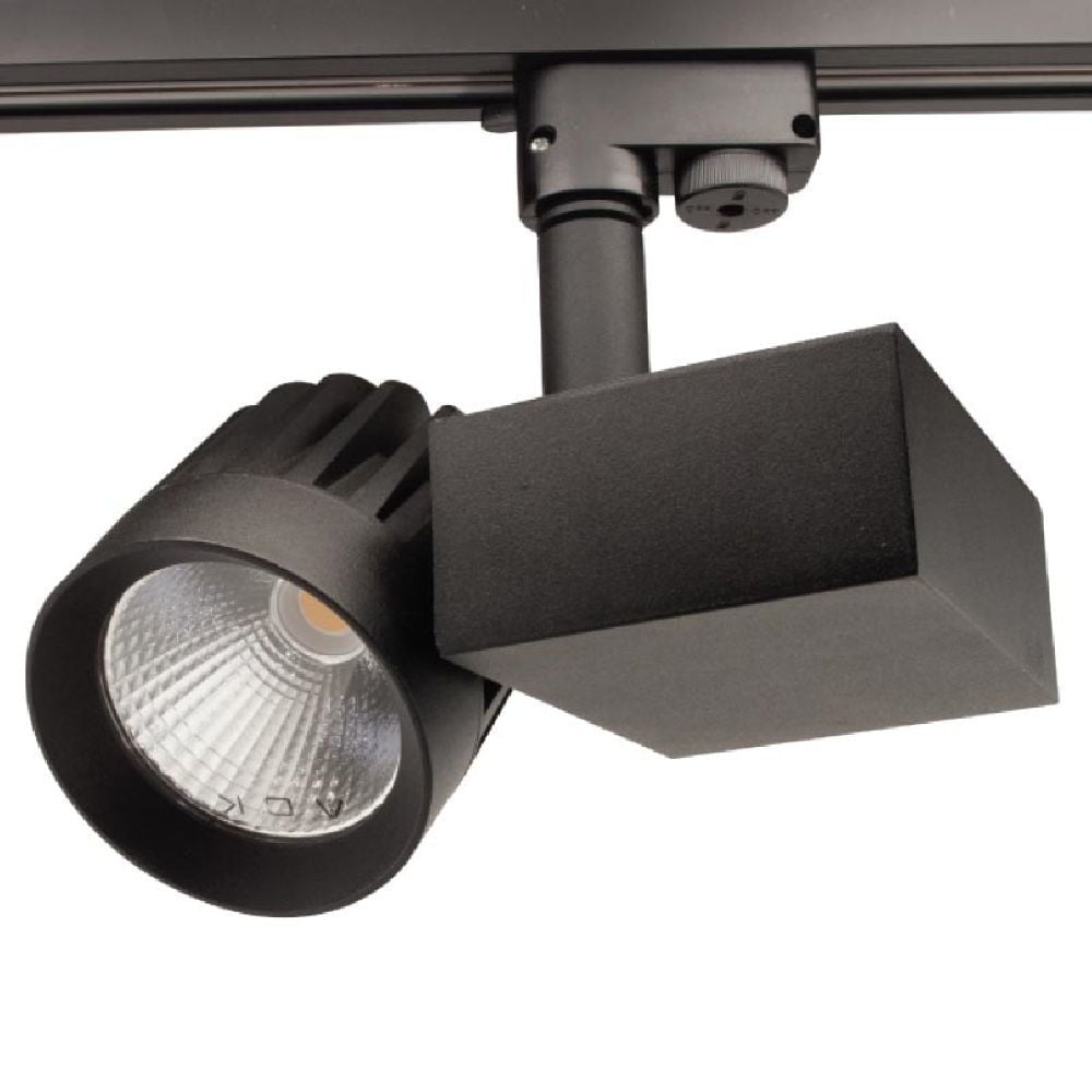 Ack 36W Siyah 3000K Cob Led Monofaze Ray Armatürü