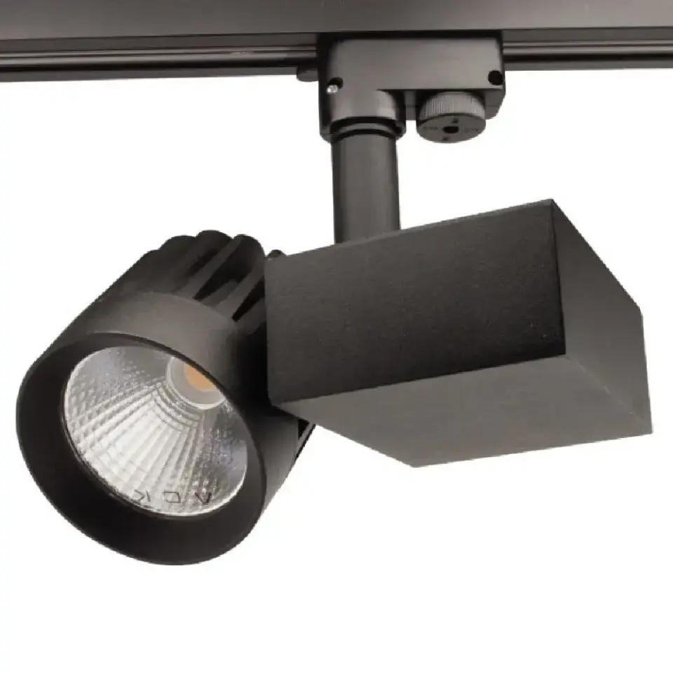 Ack 36W Siyah 3000K Cob Led Monofaze Ray Armatürü