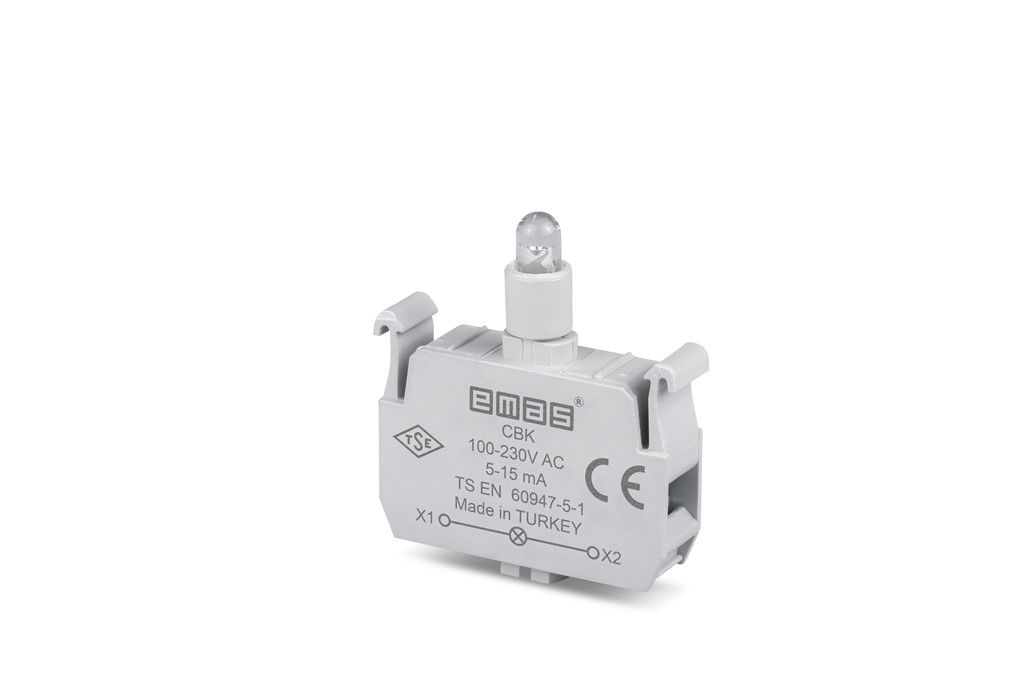 Emas C Sinyal Kırmızı Led'Li Butonluk 100-230 V Ac - CBK