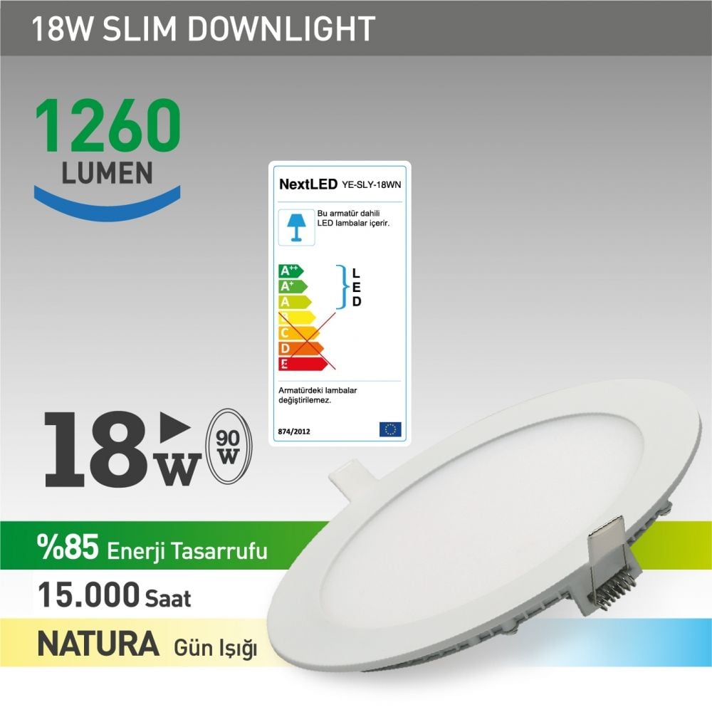 Next-NextStar 18W-Sly Natural Led Slım Ampul