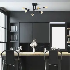 Aydinlatmadunyam Plafonyer Black Flower-174