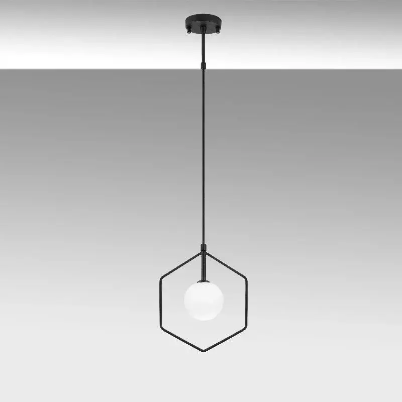 Aydinlatmadunyam Sarkit BlackWhite Geometri-11075