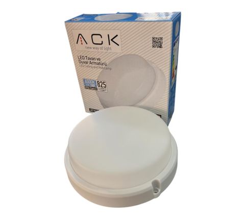 ACK 12W Beyaz 6500K Ip54 S.Ü. Led Tavan Armatürü AT10-01230