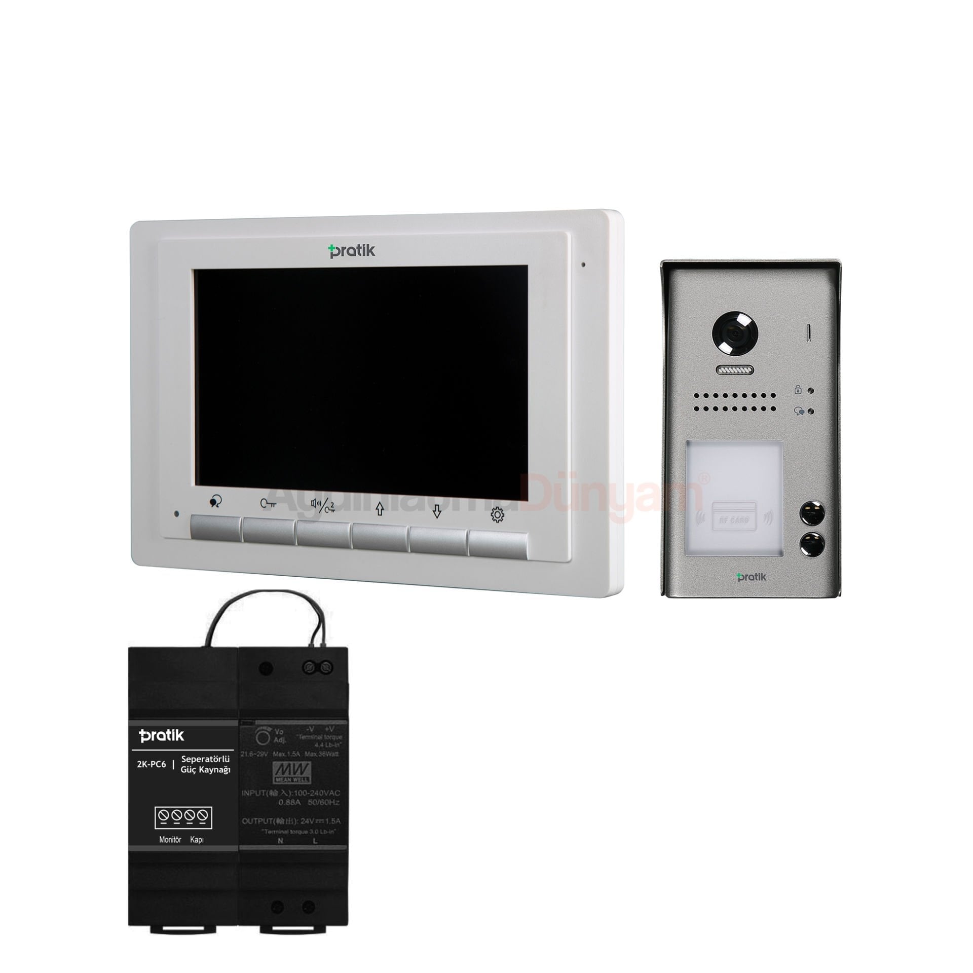 Pratik Villa Set 2 Daire 4.3 inç Görüntülü Paket