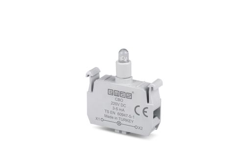 Emas C Sinyal Kırmızı Led'Li Butonluk 220 V Dc - CBO
