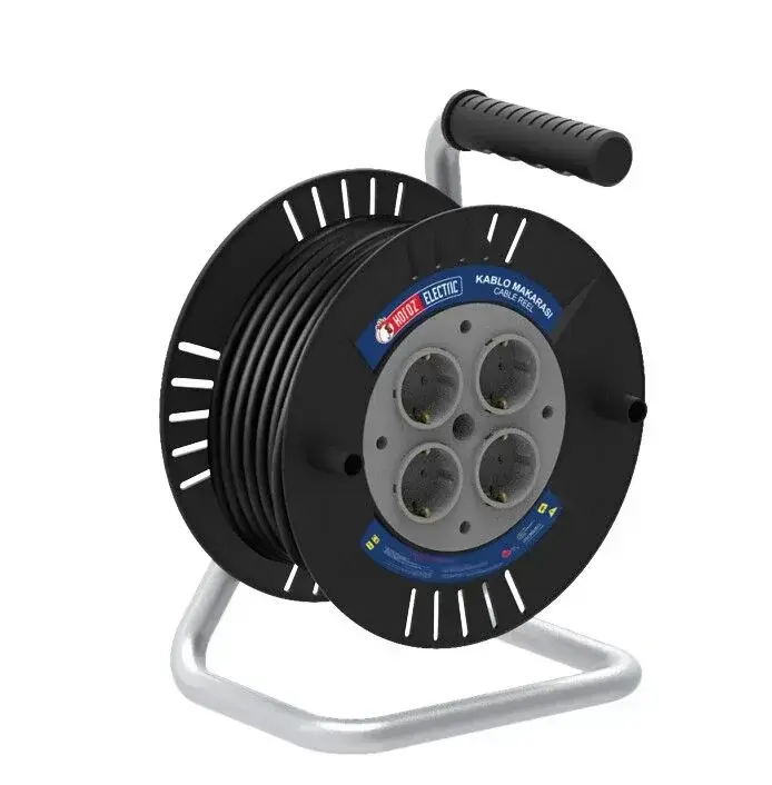 Horoz 310-025-401 Spin 1 Seyyar Plastik Makara 25 Mt 3X1,5 Mm