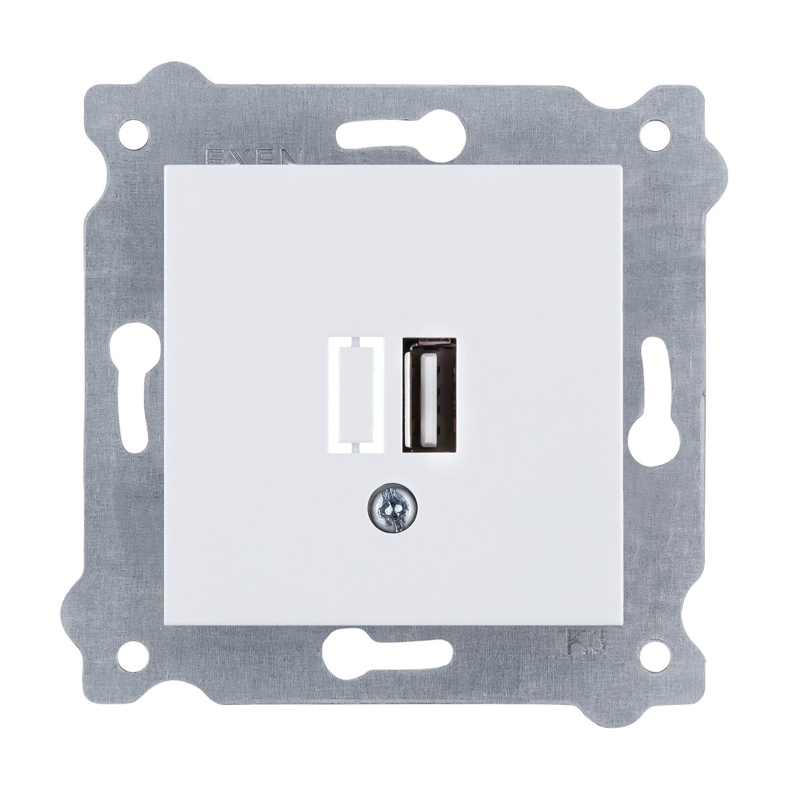 Exen Beyaz Modül+Kapak  Usb Sarj Prizi