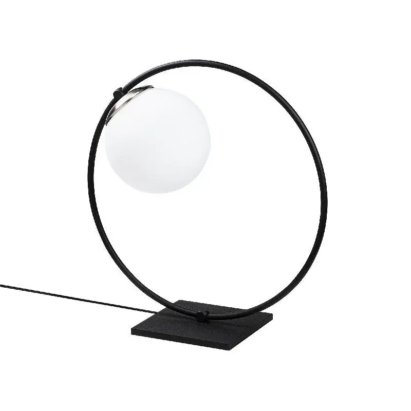 Aydinlatmadunyam Masa Lambasi BlackWhite Dolunay-Nt-100