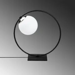 Aydinlatmadunyam Masa Lambasi BlackWhite Dolunay-Nt-100