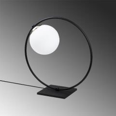 Aydinlatmadunyam Masa Lambasi BlackWhite Dolunay-Nt-100